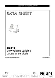 BB143 datasheet pdf Philips