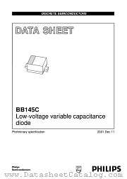 BB145C datasheet pdf Philips