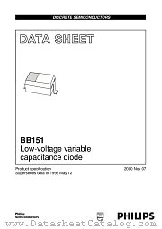 BB151 datasheet pdf Philips