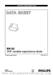 BB182 datasheet pdf Philips