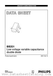 BB201 datasheet pdf Philips
