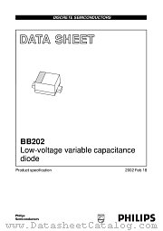 BB202 datasheet pdf Philips