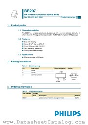 BB207 datasheet pdf Philips