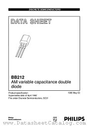 BB212 datasheet pdf Philips