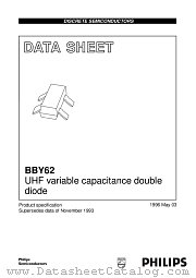 BBY62 datasheet pdf Philips