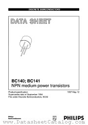 BC140-10 datasheet pdf Philips