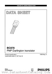 BC878 datasheet pdf Philips