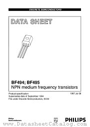 BF495 datasheet pdf Philips
