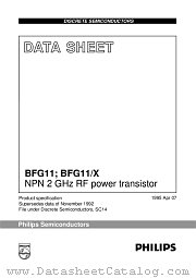 BFG11 datasheet pdf Philips