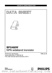 BFG480W datasheet pdf Philips