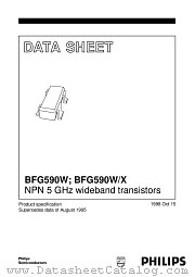 BFG590W/X datasheet pdf Philips