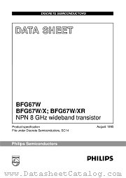 BFG67W/XR datasheet pdf Philips