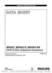 BFG67/X datasheet pdf Philips