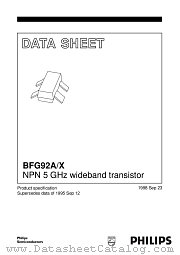 BFG92A/X datasheet pdf Philips