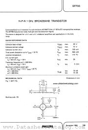 BFP96 datasheet pdf Philips