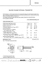 BFQ52 datasheet pdf Philips