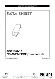 BGF1801-10 datasheet pdf Philips