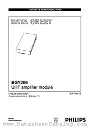 BGY206 datasheet pdf Philips