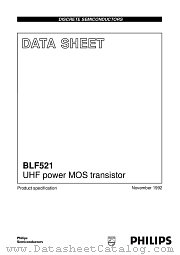 BLF521 datasheet pdf Philips