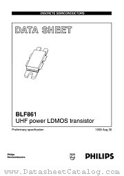 BLF861 datasheet pdf Philips