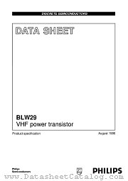 BLW29 datasheet pdf Philips