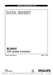 BLW60 datasheet pdf Philips