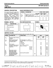 BT134WD datasheet pdf Philips