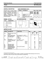 BT137B-800 datasheet pdf Philips