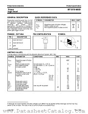 BT137X-600D datasheet pdf Philips