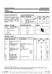 BT137X-800E datasheet pdf Philips
