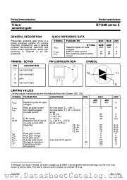BT138B-600E datasheet pdf Philips