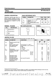 BT139-600E datasheet pdf Philips