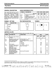 BT151X-500 datasheet pdf Philips