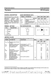 BT151X-500R datasheet pdf Philips