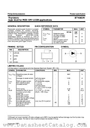 BT168GW datasheet pdf Philips