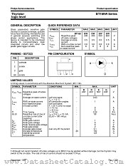 BT169EW datasheet pdf Philips