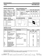 BTA140B-500 datasheet pdf Philips