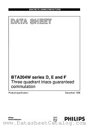 BTA204W datasheet pdf Philips