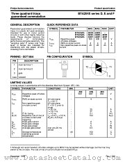 BTA204X-600E datasheet pdf Philips