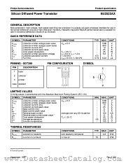 BU2522 datasheet pdf Philips