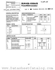 BUK438-1000B datasheet pdf Philips