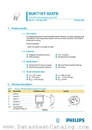 BUK7107-55ATE datasheet pdf Philips