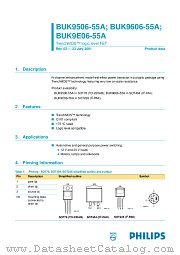 BUK9E06-55A datasheet pdf Philips