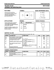 BYC10-600 datasheet pdf Philips