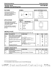 BYC10B-600 datasheet pdf Philips