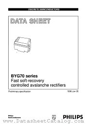 BYG70 datasheet pdf Philips