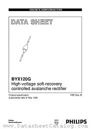 BYX120G datasheet pdf Philips
