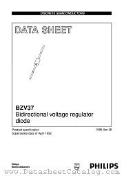 BZV37 datasheet pdf Philips