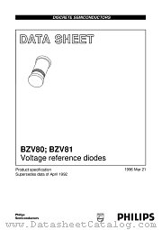 BZV80 datasheet pdf Philips