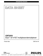 CBT3253 datasheet pdf Philips